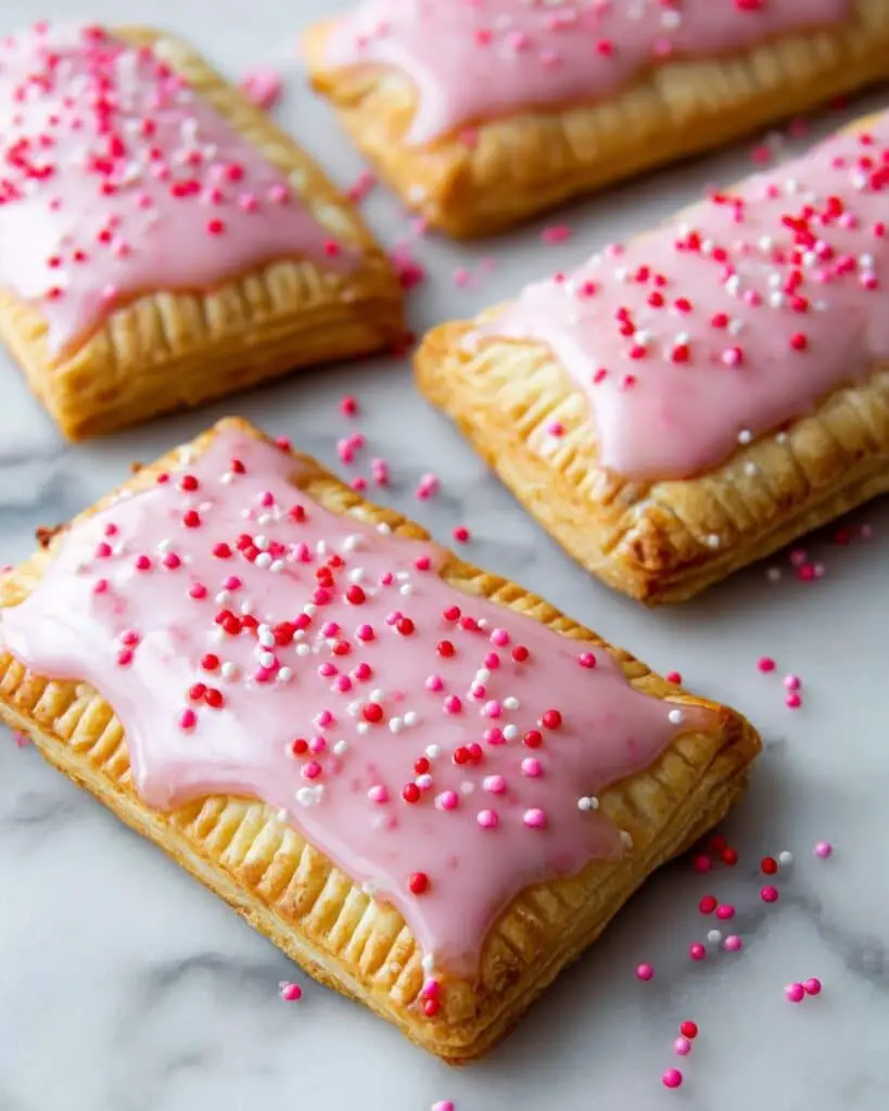 Homemade Pop Tarts with Fruit Jam and Icing Recipe