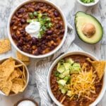 Slow Cooker Vegetarian Lentil Chili Recipe