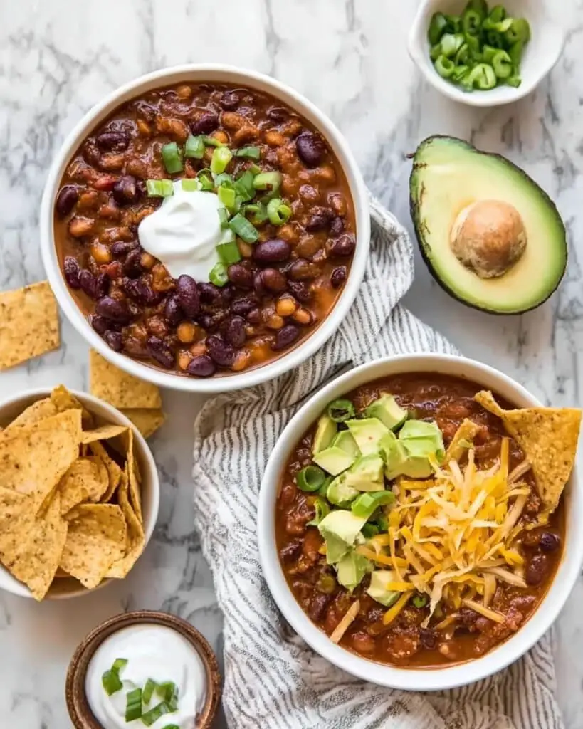 Slow Cooker Vegetarian Lentil Chili Recipe