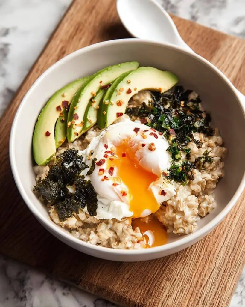 Savory Egg and Avocado Oatmeal Recipe