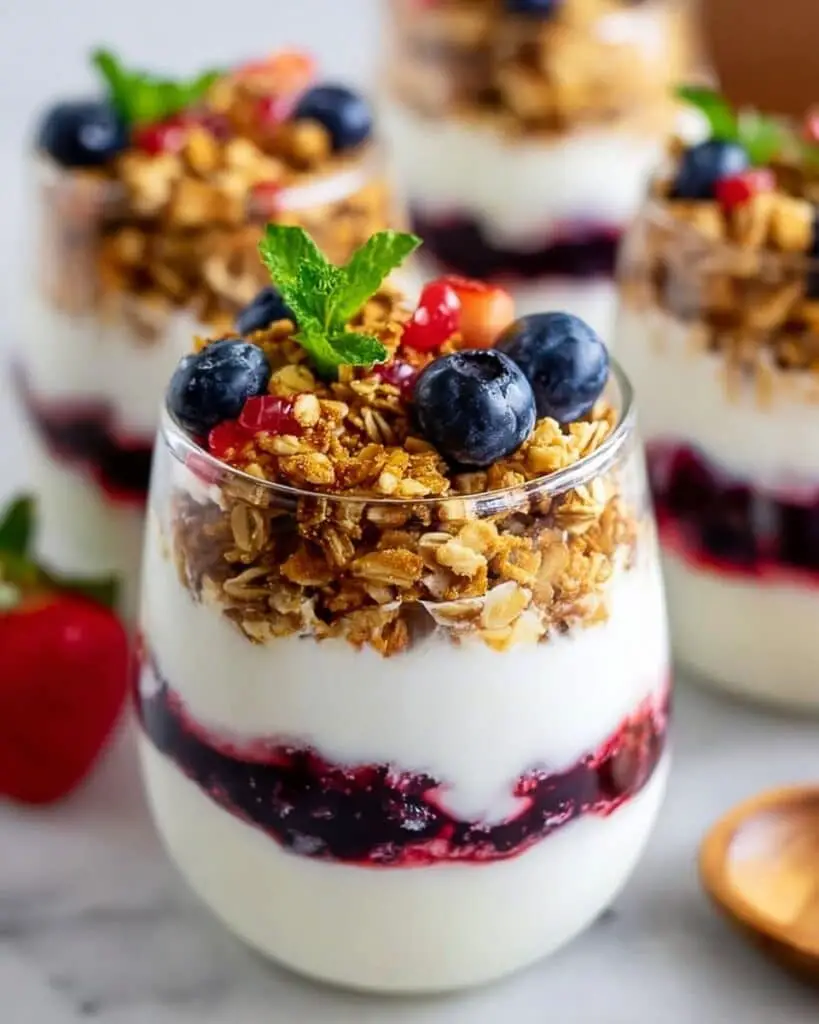 Greek Yogurt Parfait with Berries and Granola Recipe