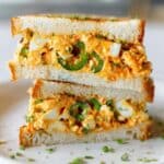 Crispy Egg Salad with Mozzarella, Sriracha, and Chives Recipe