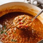 Lentil Soup with Carrots, Tomatoes, and Lemon Recipe