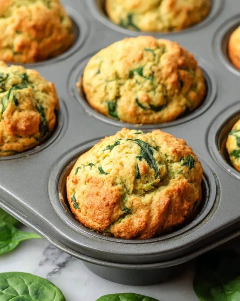 Cheddar Spinach Muffins Recipe
