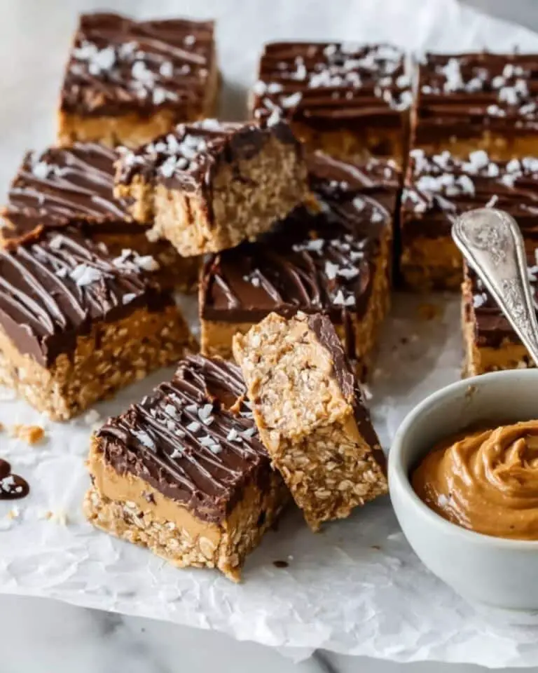 Coconut & Chocolate Peanut Butter Protein Bars Recipe