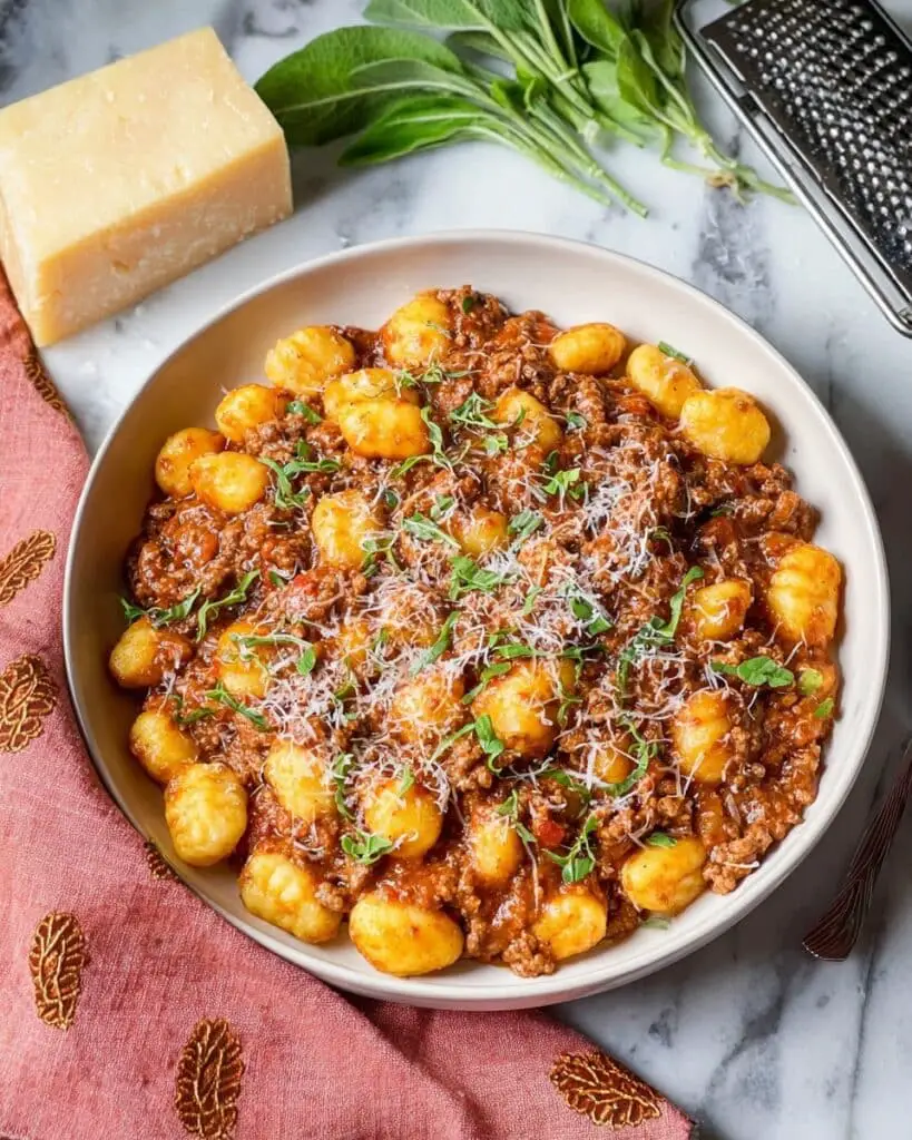 Gnocchi Bolognese Recipe