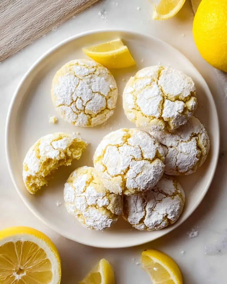 Sourdough Lemon Crinkle Cookies Recipe