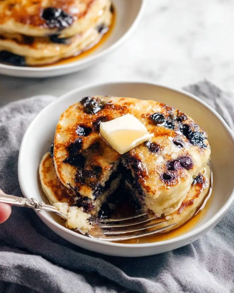 Fluffiest Blueberry Pancakes Recipe