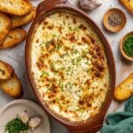 Cheesy Baked Garlic Bread Dip Recipe