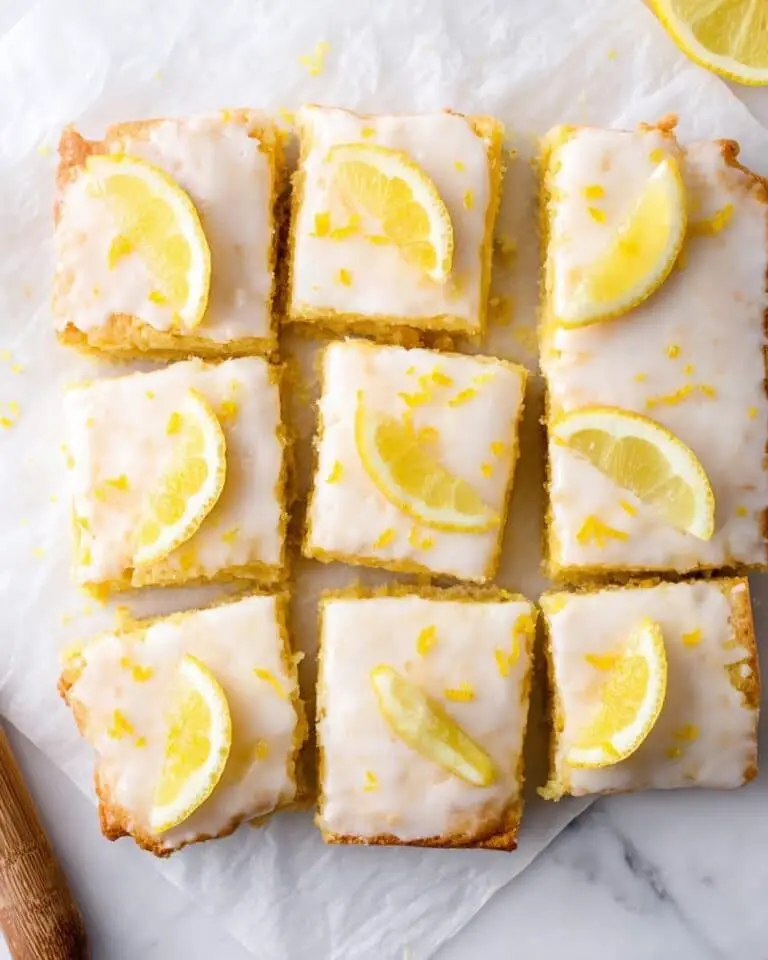 Easy Lemon Brownies With Lemon Glaze Recipe