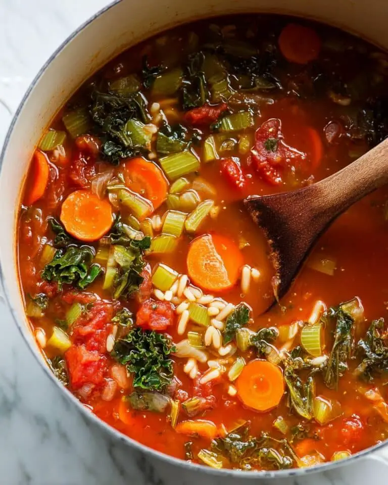 Easy, One-Pot Vegetable Orzo Soup Recipe