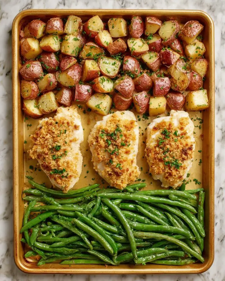 Parmesan Crusted Chicken Sheet Pan Dinner Recipe