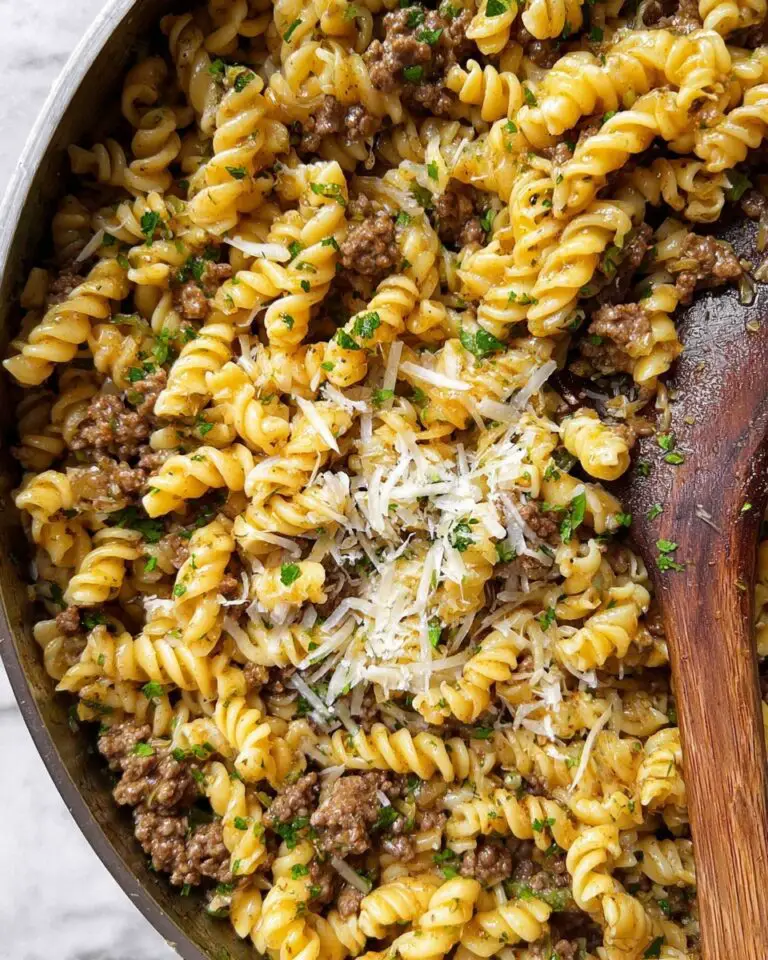 One Pot Beef and Garlic Butter Pasta Recipe