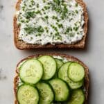 Creamy Cucumber Sandwich with Chives and Dill Recipe