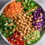 Thai Chickpea Salad with Peanut Dressing Recipe