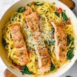 Creamy Tuscan Salmon and Pasta Recipe