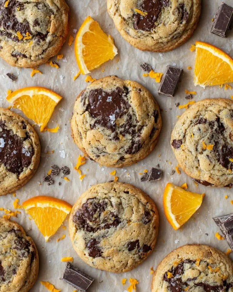 Orange Dark Chocolate Chunk Cookies Recipe