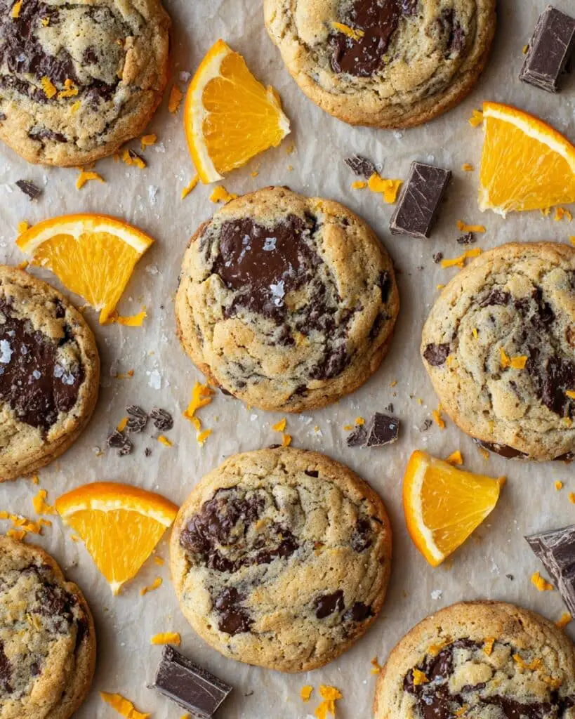 Orange Dark Chocolate Chunk Cookies Recipe