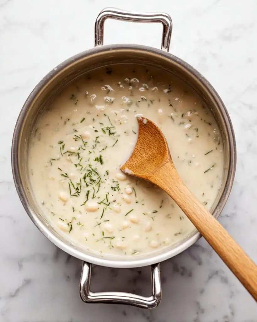 Easy Rosemary Garlic White Bean Soup Recipe