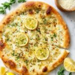 Lemon Pizza with Fresh Mozzarella and Parmesan Recipe