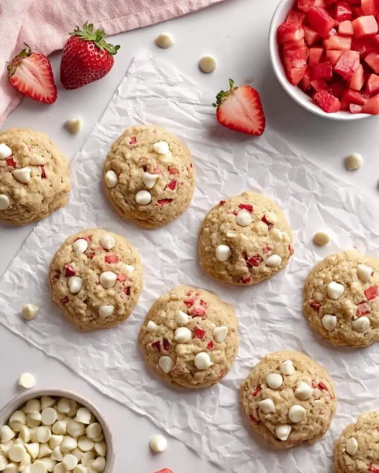 Strawberry White Chocolate Cookies Recipe