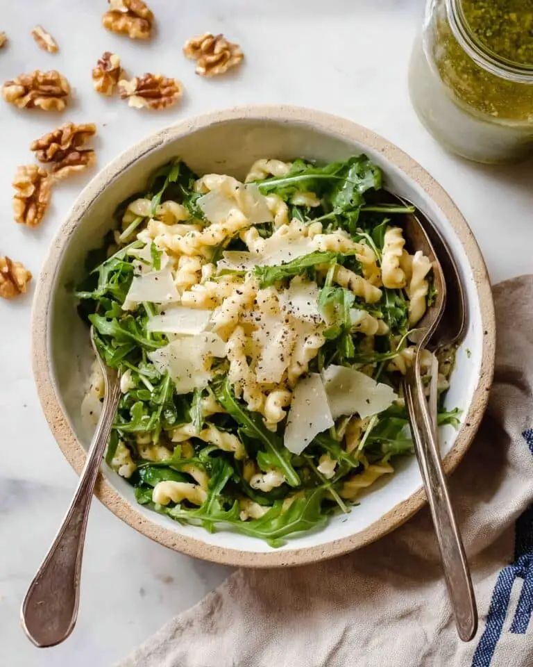 Lemon Basil Arugula Pasta Salad Recipe