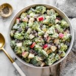 Broccoli Apple Salad with Dried Cranberries and Poppy Seed Dressing Recipe
