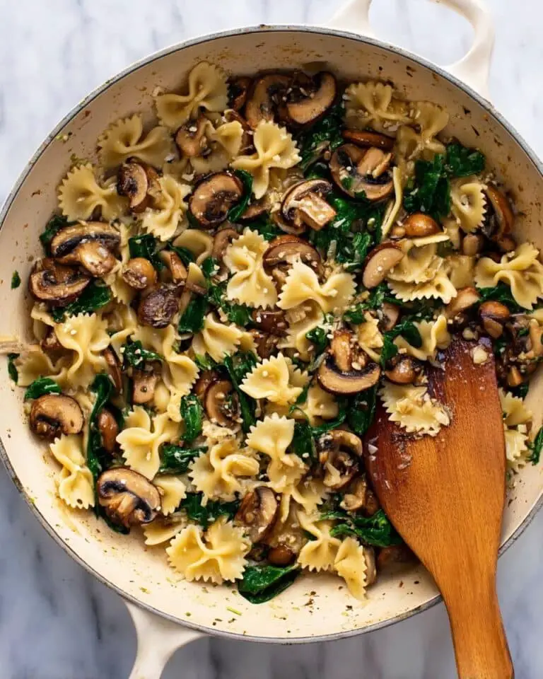Spinach and Mushroom Pasta Recipe