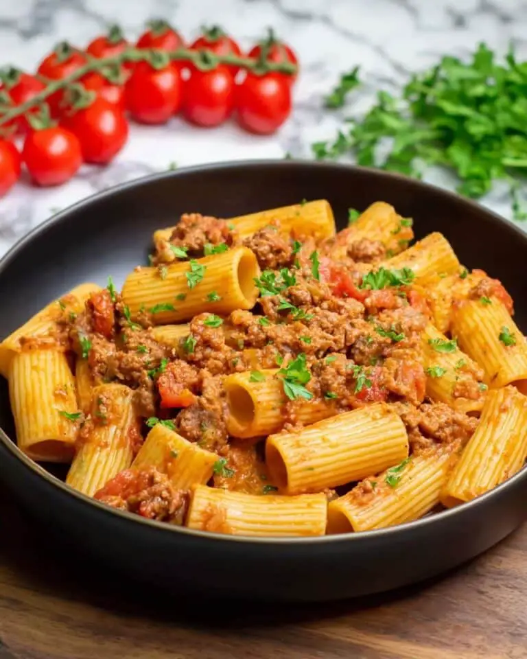 Creamy Rotel Pasta with Ground Beef Recipe