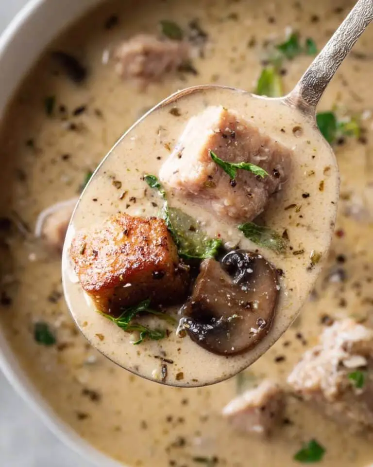 Creamy Crockpot Beef Stroganoff with Egg Noodles Recipe