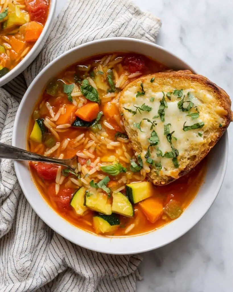 Zucchini Orzo Soup Recipe