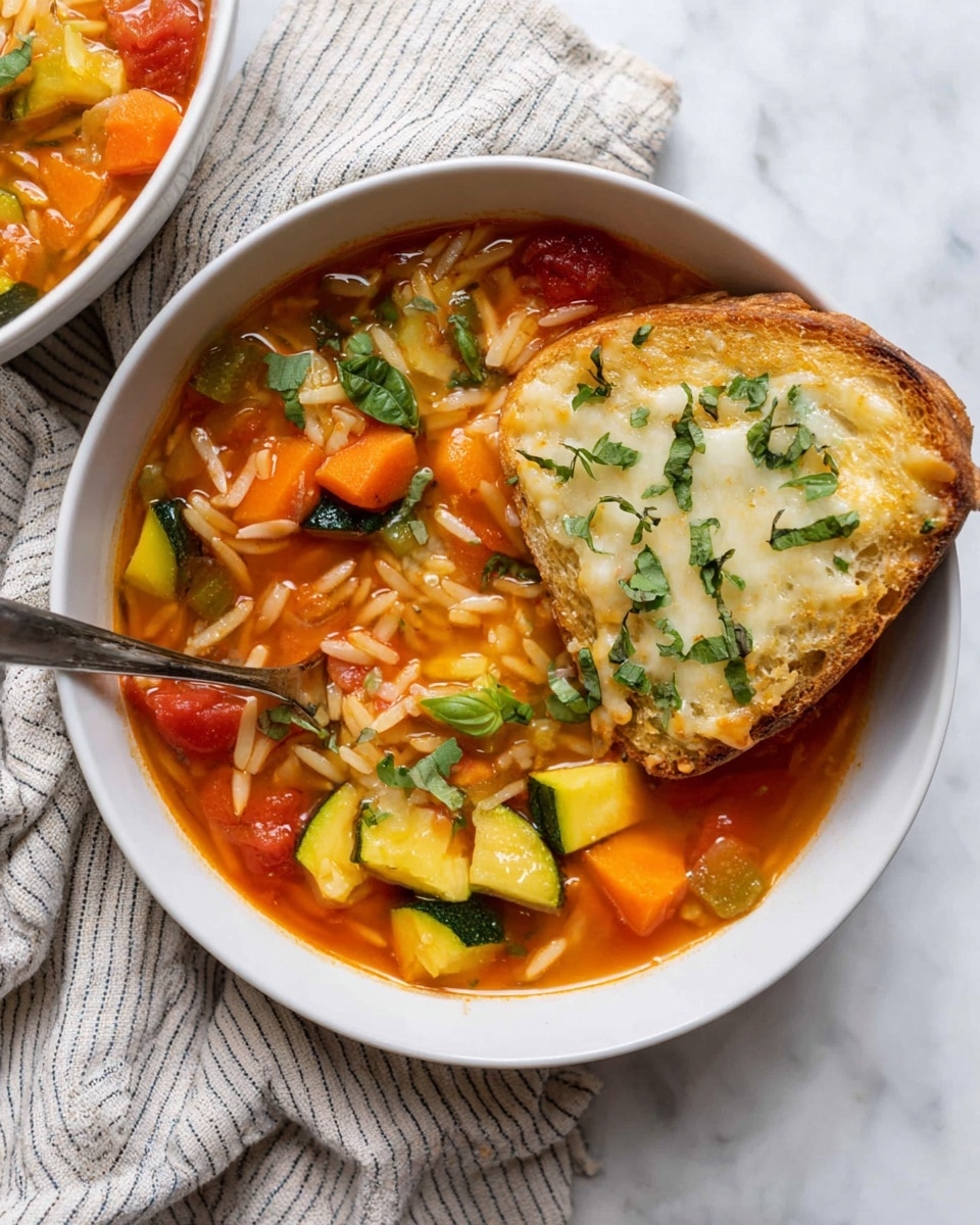 Zucchini Orzo Soup Recipe