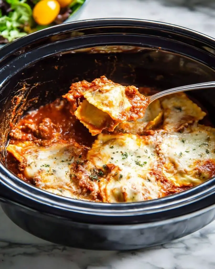 Slow Cooker Ravioli Lasagna Recipe