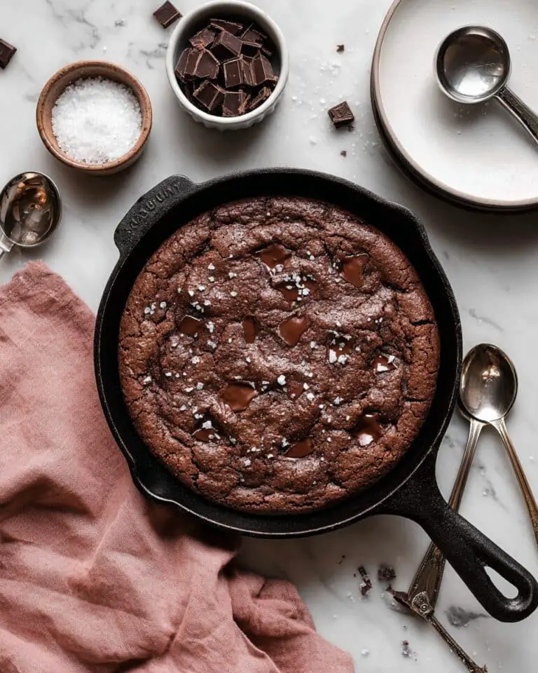 Double Chocolate Skillet Cookie Recipe