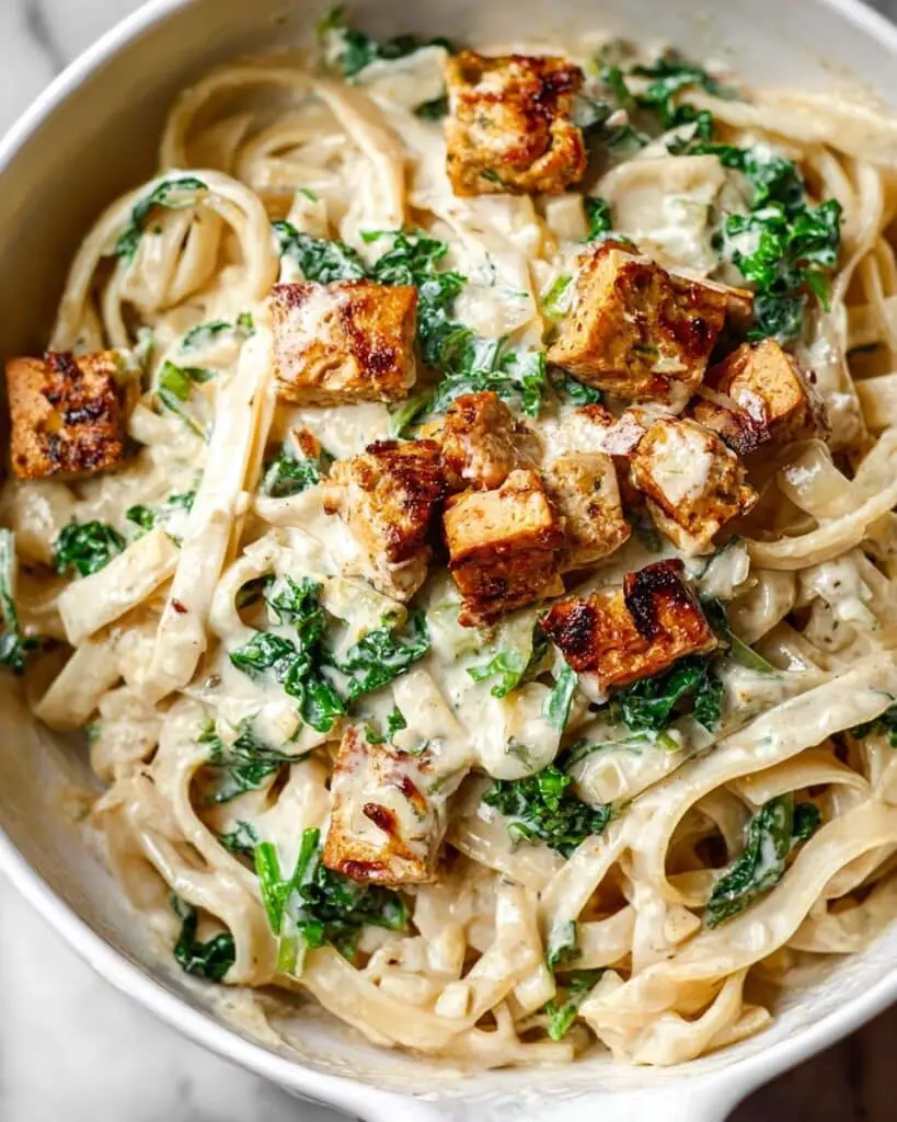 Creamy Tahini Pasta with Lemon and Garlic Recipe