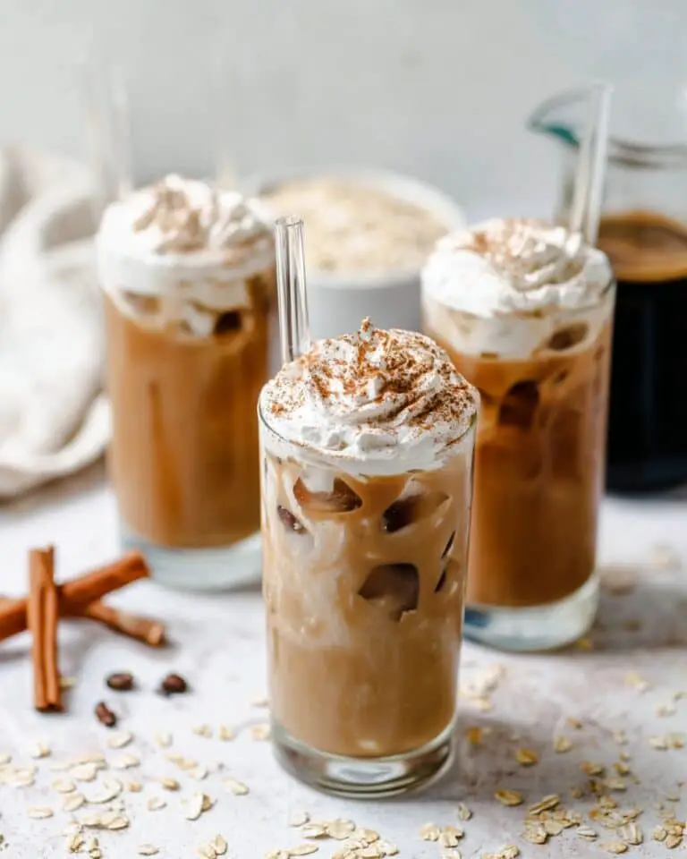 Iced Maple Cinnamon Oat Milk Lattes Recipe