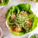 Firecracker Ground Chicken Lettuce Wraps Recipe
