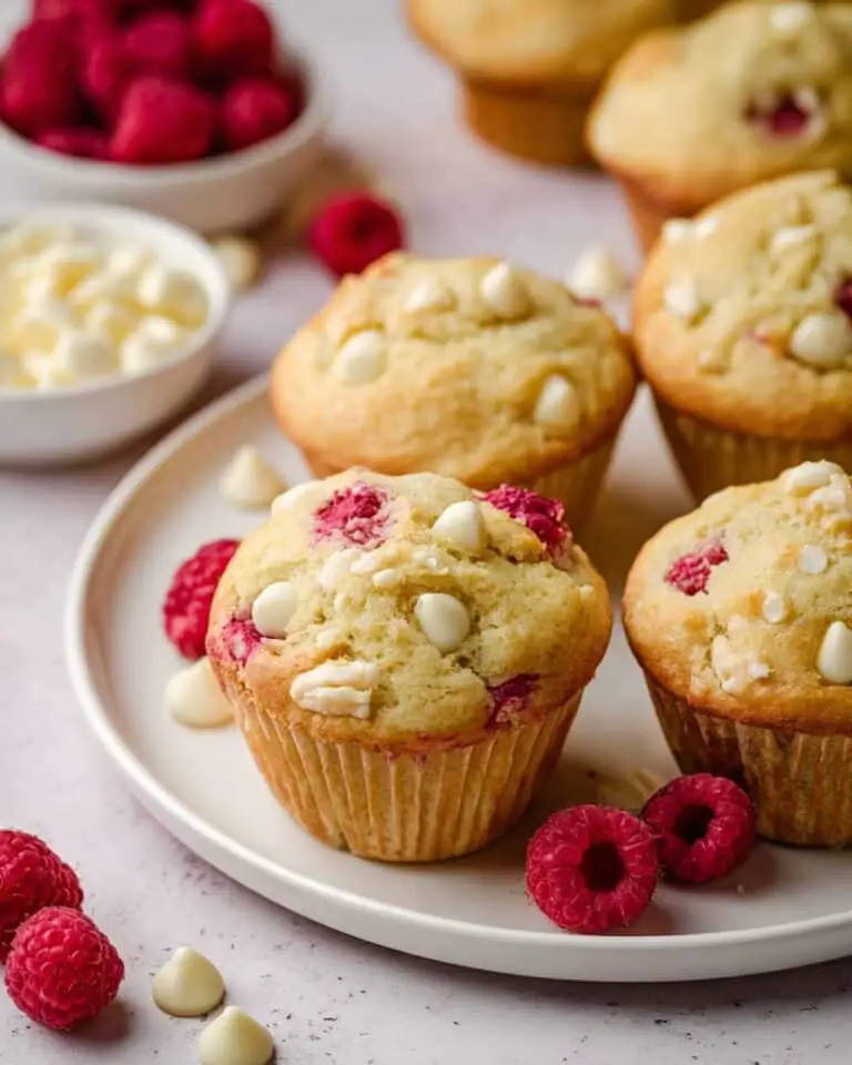 White Chocolate Raspberry Muffins Recipe