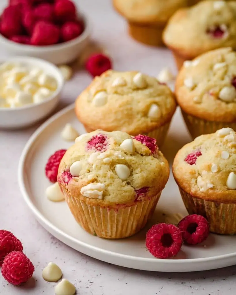 White Chocolate Raspberry Muffins Recipe