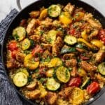 30-Minute Chicken and Garden Vegetable Skillet Recipe