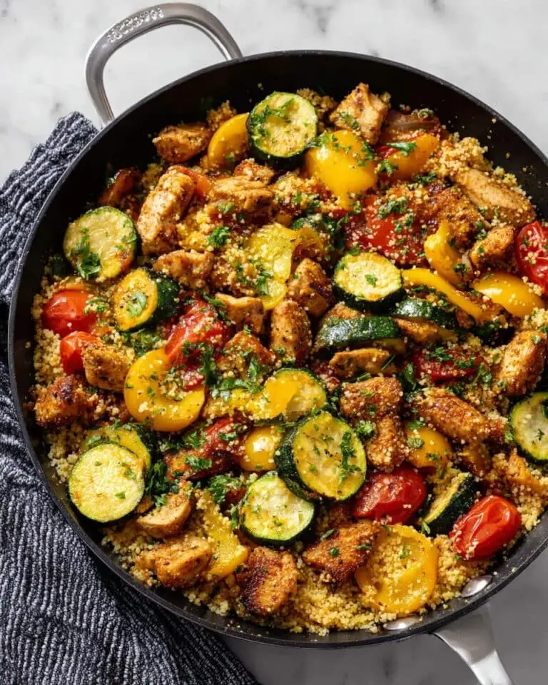 30-Minute Chicken and Garden Vegetable Skillet Recipe
