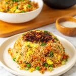 Easy Garlic Fried Rice with Chili Oil Recipe