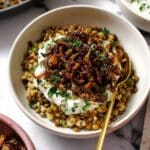 Mujadara with Caramelized Onions and Herbs Recipe