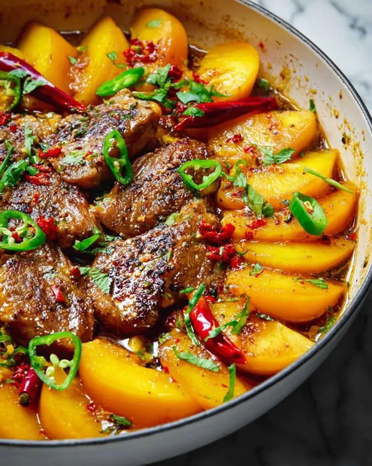 Jalapeno Peach Skillet Chicken Thighs Recipe