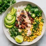 Street Corn Chicken Rice Bowl Recipe