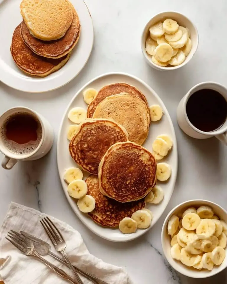 Healthy Banana Oatmeal Pancakes (Made in the Blender!) Recipe
