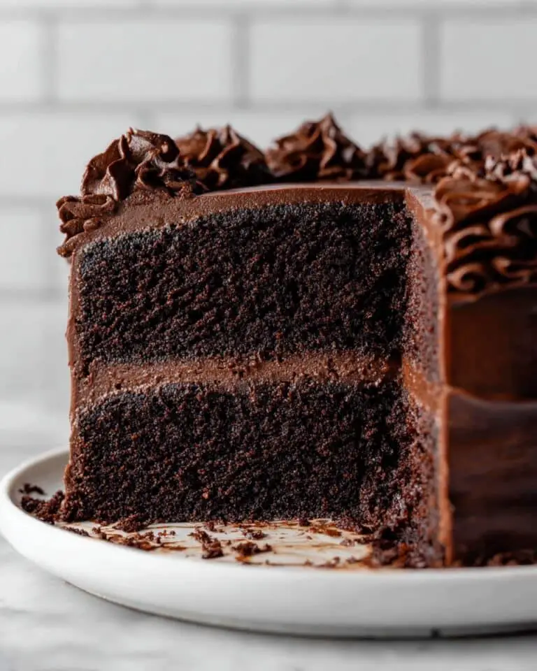 One-Bowl SO Moist Chocolate Fudge Cake with Rich Chocolate Ganache Recipe