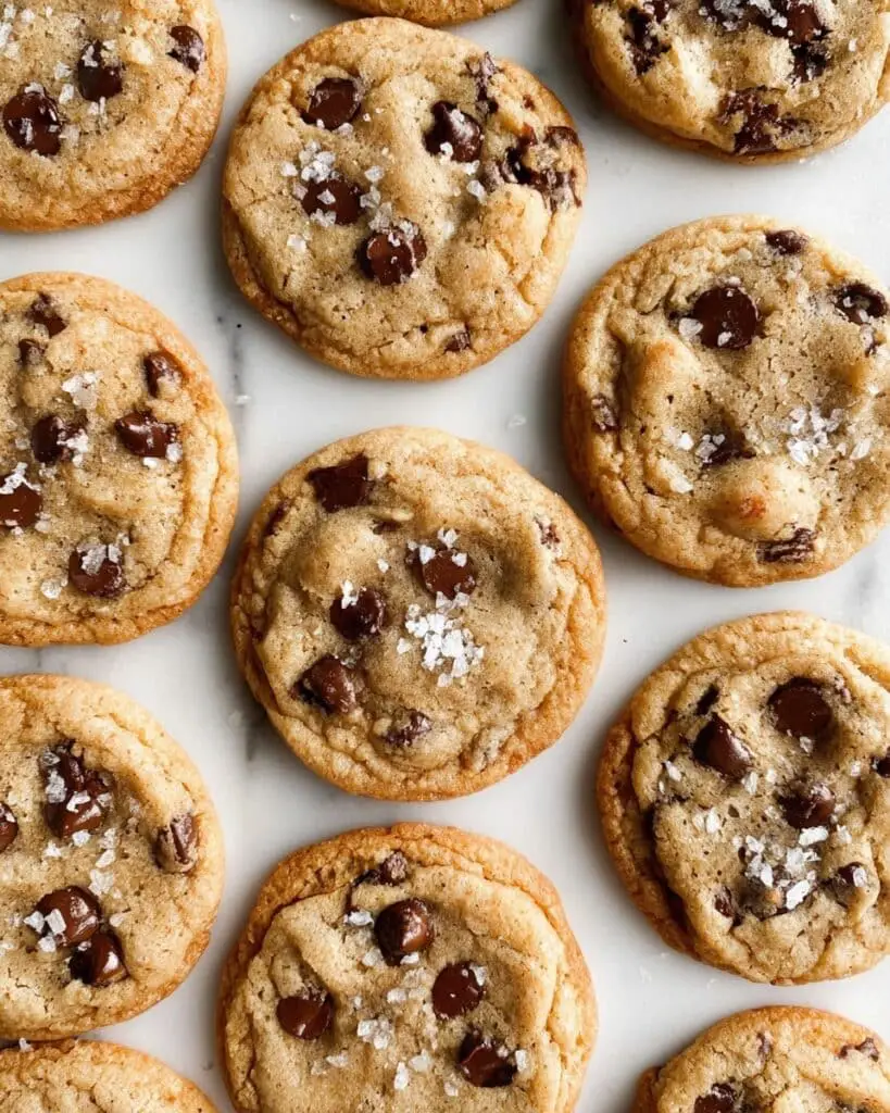 The Best Chewy Salted Caramel Chocolate Chip Cookies Recipe