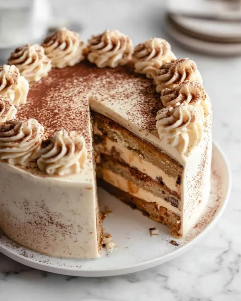 The BEST Tiramisu Cake with Mascarpone Frosting Recipe