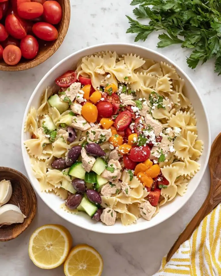 Greek Chicken Pasta Salad Recipe